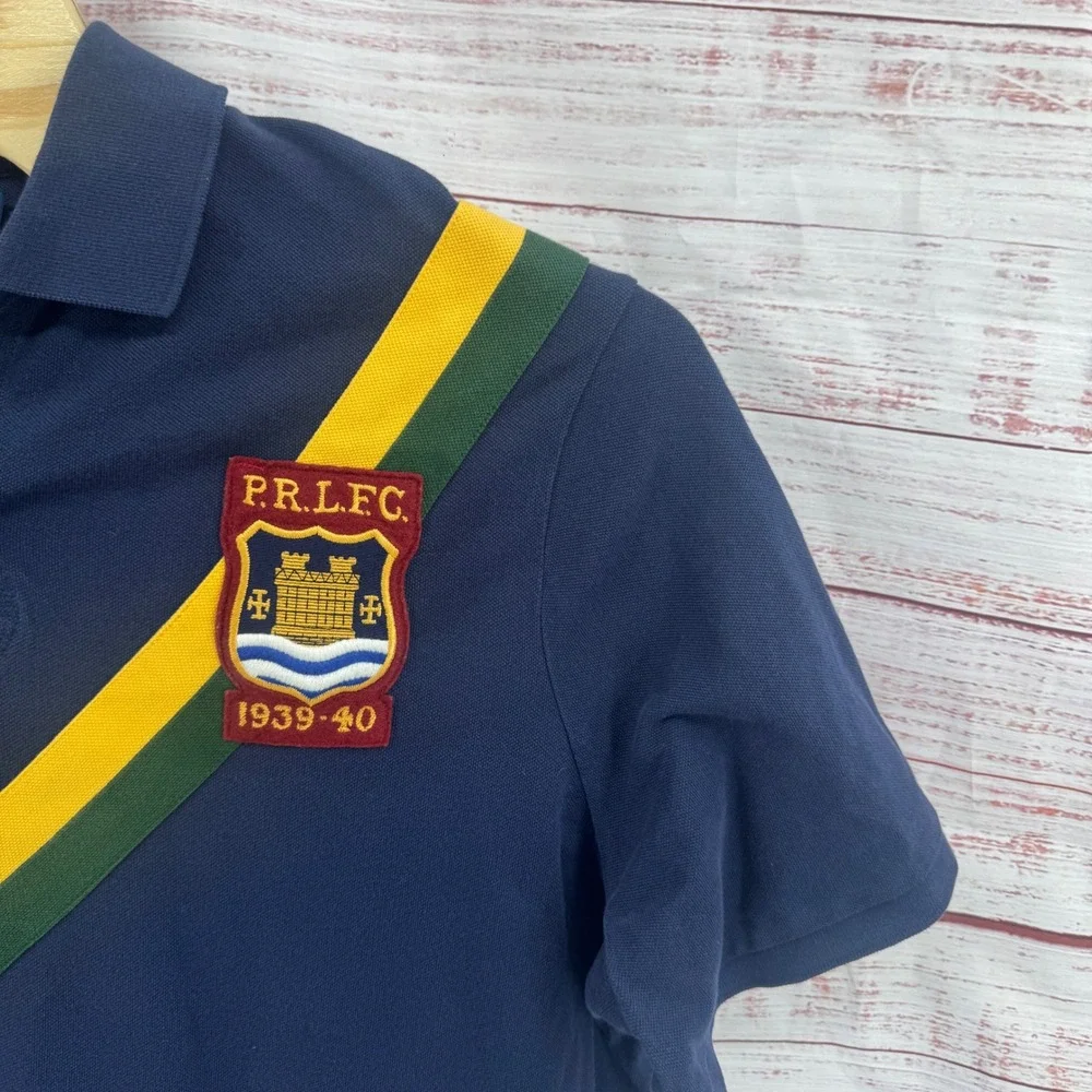 Polo Ralph Lauren Shirt Mens‎ 2XL  Rugby Crest Chevron Classic Fit Polo Shirt